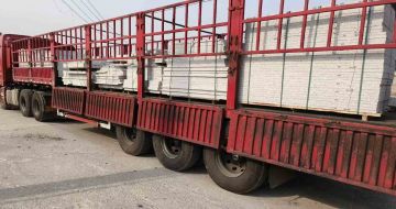 吉林市 白麻荔枝面外墙干挂，工厂装车日常