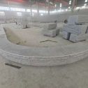 吉林市 芝麻白异形坐凳，自然面光面弧形加工