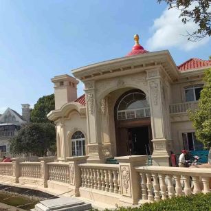 吉林市 黄金麻花岗岩欧式别墅