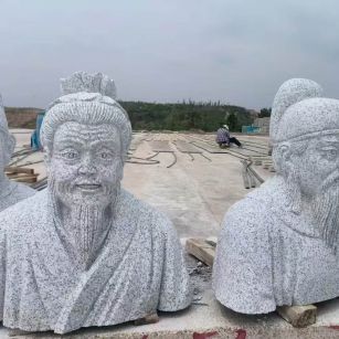 吉林市 白麻花岗岩石材人物立体雕刻