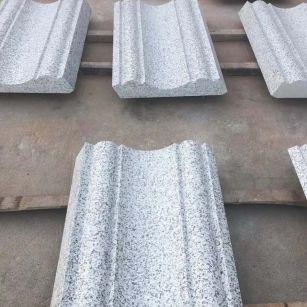 吉林市 白麻花岗岩光面别墅线条