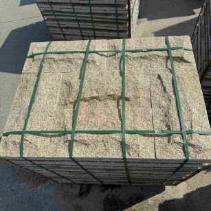 吉林市 黄金麻花岗岩石材自然面蘑菇石成品