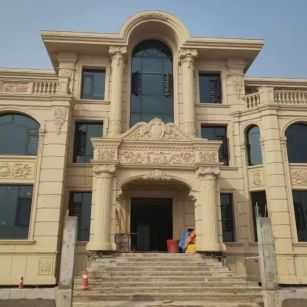 吉林市 黄金麻花岗岩别墅外墙干挂