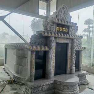 吉林市 芝麻白墓碑效果展示图