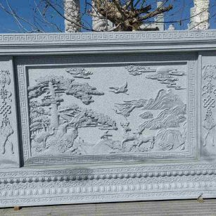 吉林市 芝麻白大型照壁，屏风，影壁