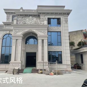 吉林市 白麻花岗岩别墅外墙干挂