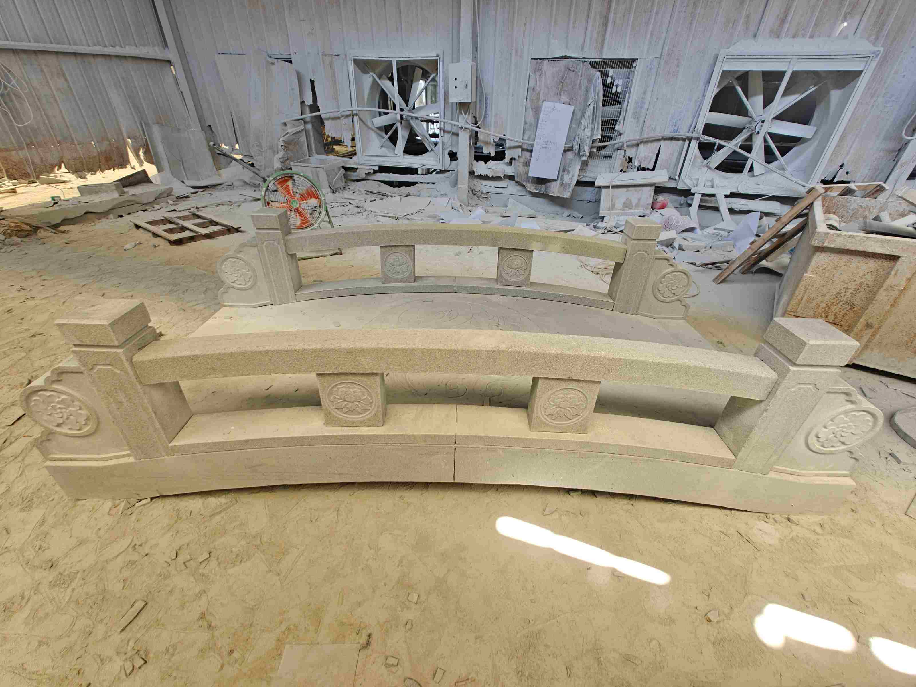 吉林市 芝麻灰花岗岩异形加工-拱桥，石桥