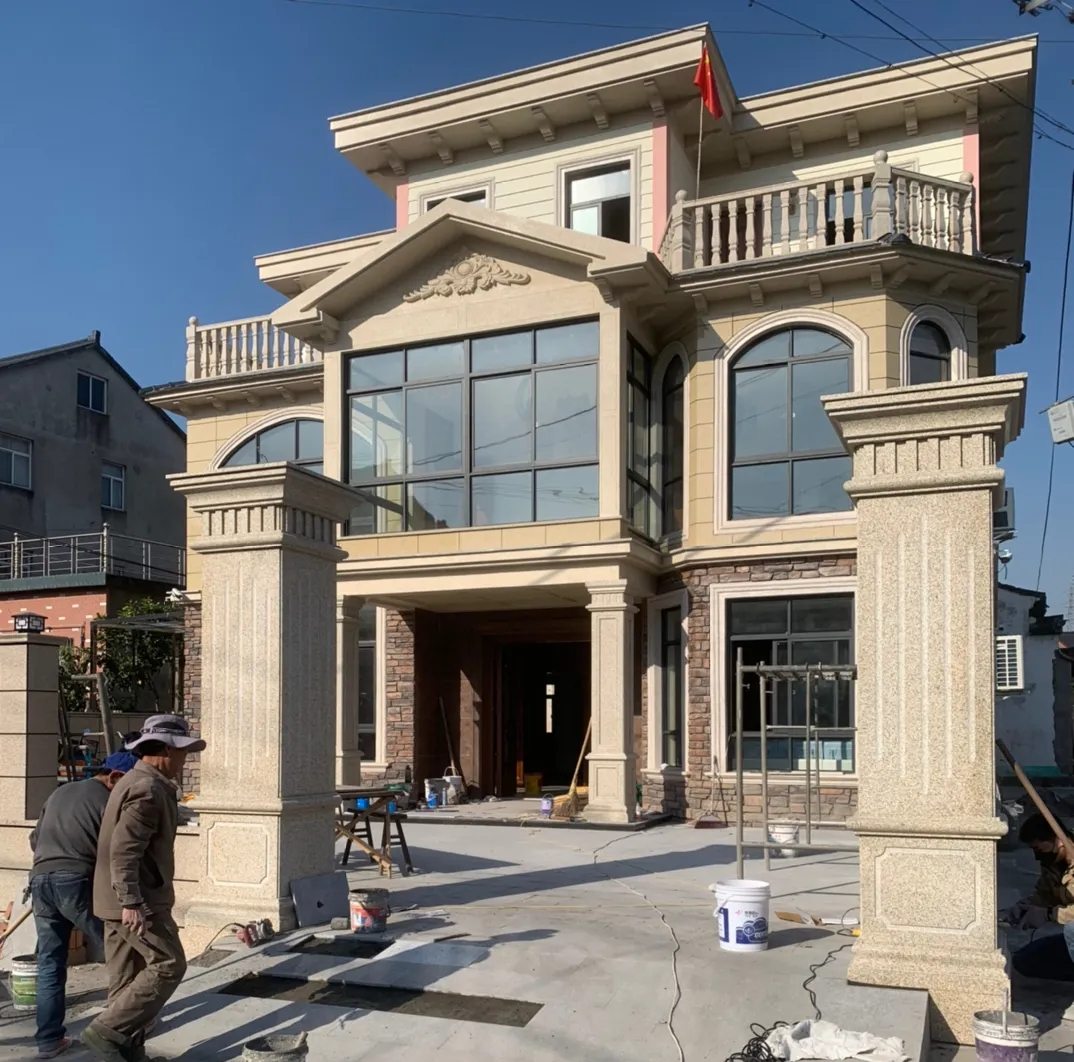 吉林市 黄金麻花岗岩荔枝面别墅外墙干挂私家专属