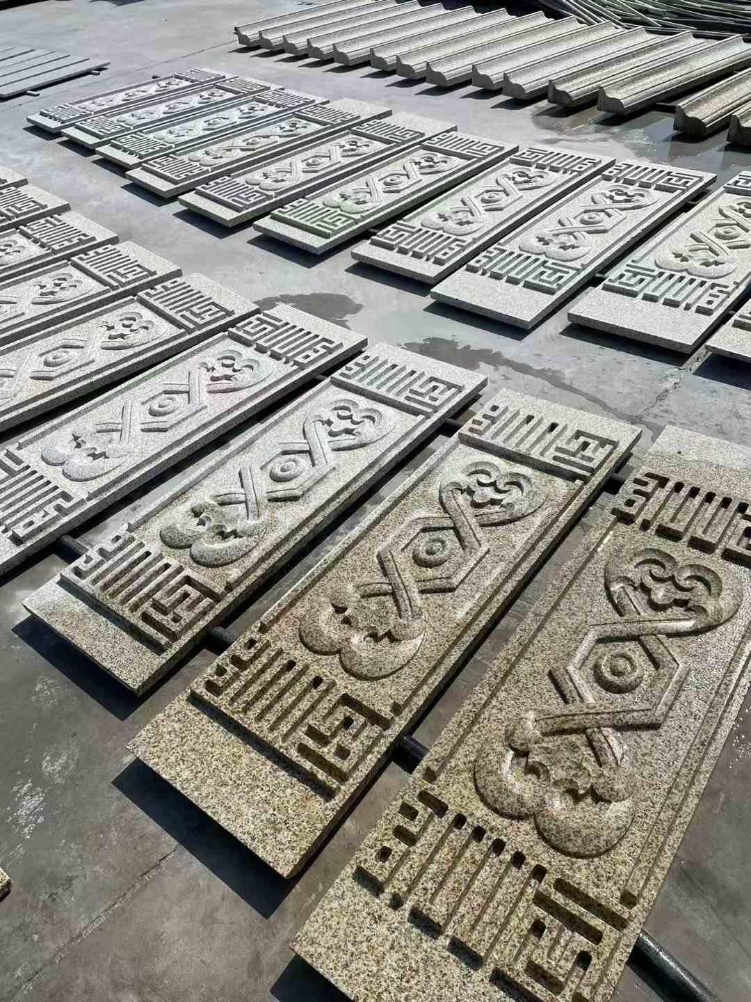 吉林市 黄金麻花岗岩外墙雕刻板